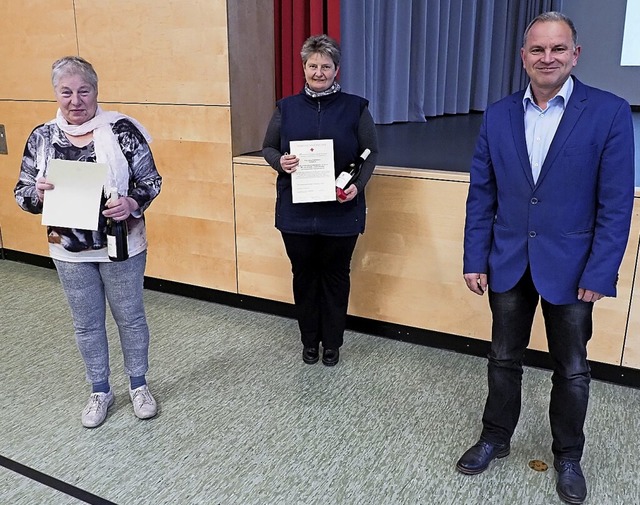 Ulrike Friedrich, Roswitha Mauch und Jrgen Scheiding (von links).  | Foto: Michael Haberer