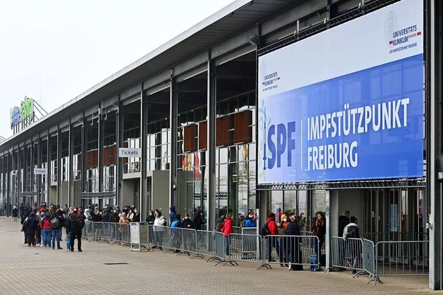 Nach knapp vier Monaten schliet am Sonntag der Impfsttzpunkt an der Messe.  | Foto: Thomas Kunz