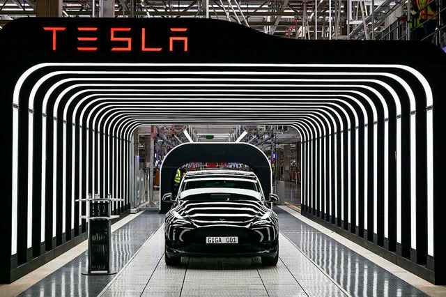 Die Tesla-Gigafactory  | Foto: PATRICK PLEUL (AFP)