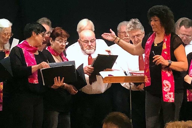 Beim Gesangverein Brchau dachte man s...ier ein Bild von der Jahresfeier 2019.  | Foto: Hans-Jrgen Hege