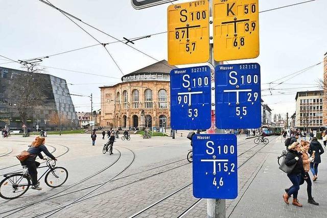 Fotos: Blau-Gelb schon immer berall in Freiburg