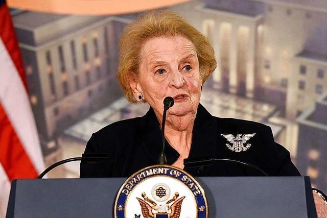 Die frühere US-Außenministerin Madeleine Albright ist tot