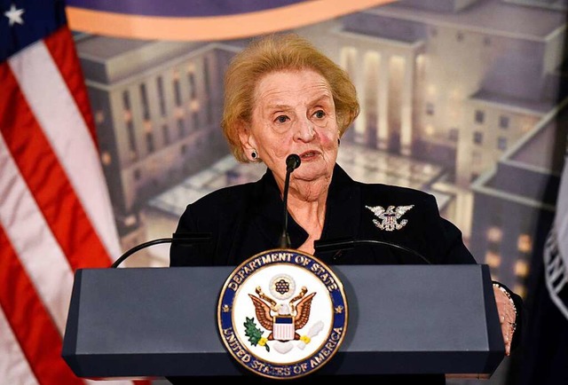 Madeleine Albright, ehemalige Auenmin...der USA, starb im Alter von 84 Jahren.  | Foto: Sait Serkan Gurbuz (dpa)