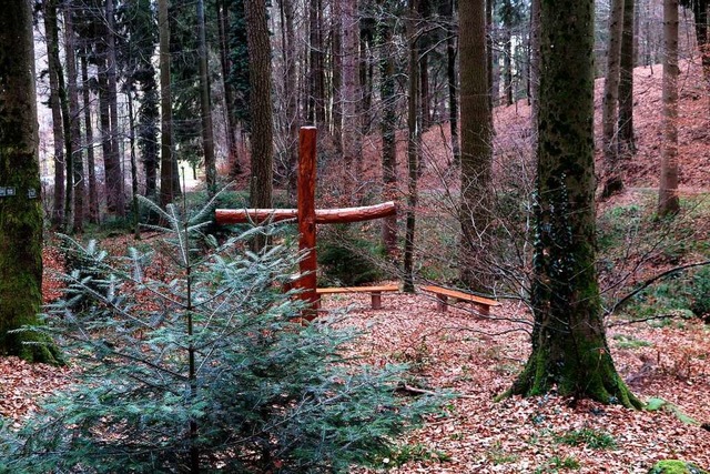 Blick in den Bestattungswald in Schlie... Bestattungswald im Landkreis Lrrach.  | Foto: Dorothee Philipp