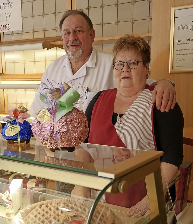 Ursula und Franz Fricker bergeben ihr... Wehr an die Bckerei-Kette Heitzmann.  | Foto: Michael Gottstein