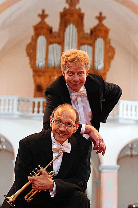 Virtuos: Paul Theis (oben) und Bernhard Kratzer  | Foto: Gerhard Bäuerle