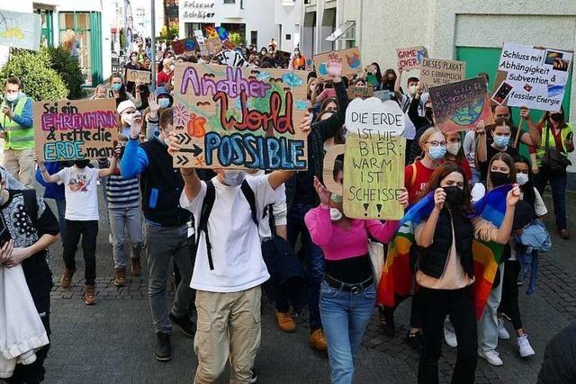 Fotos: 300 Menschen demonstrieren in Bad Sckingen fr Klimaschutz und Frieden