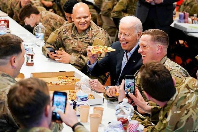 US-Präsident Biden besucht Truppen in Polen