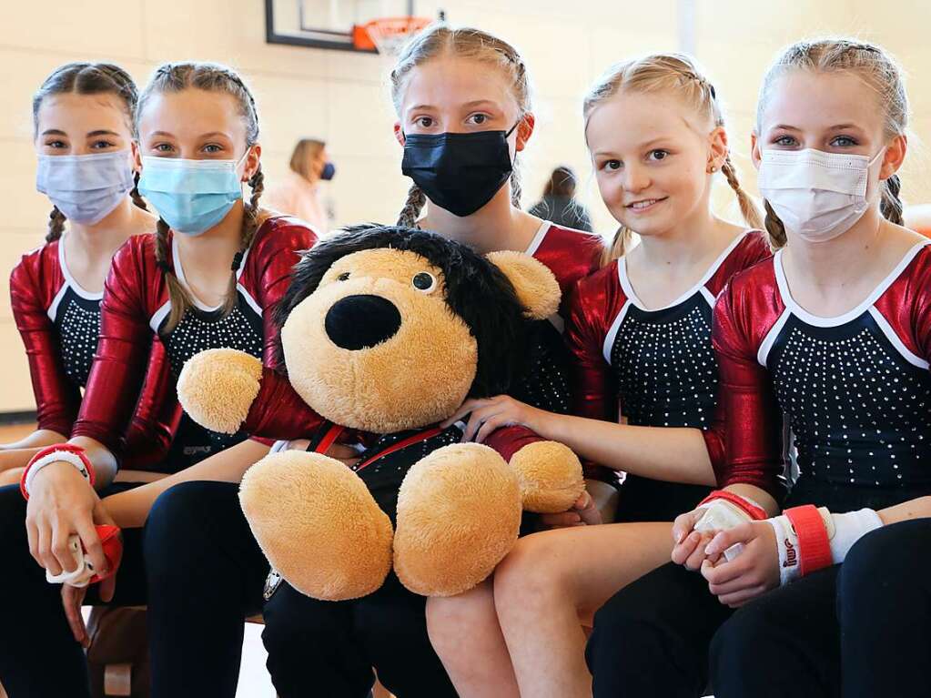 Beste Stimmung herrschte beim Turnwettkampf in der Bonndorfer Stadthalle. Die jungen Sportlerinnen und Sportler freuten sich, nach zweijhriger Corona-Pause wieder ihre Leistungen zeigen zu knnen.