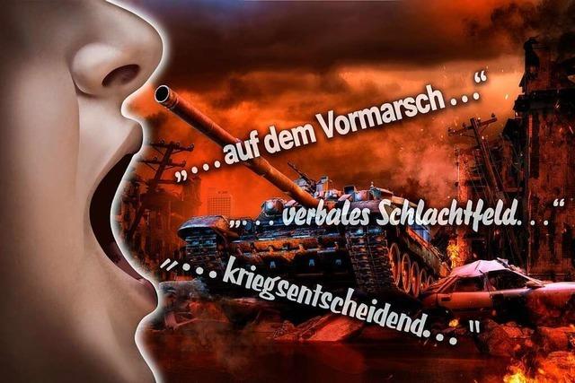 Mssen wir den Gebrauch von Kriegsmetaphern kritischer hinterfragen?