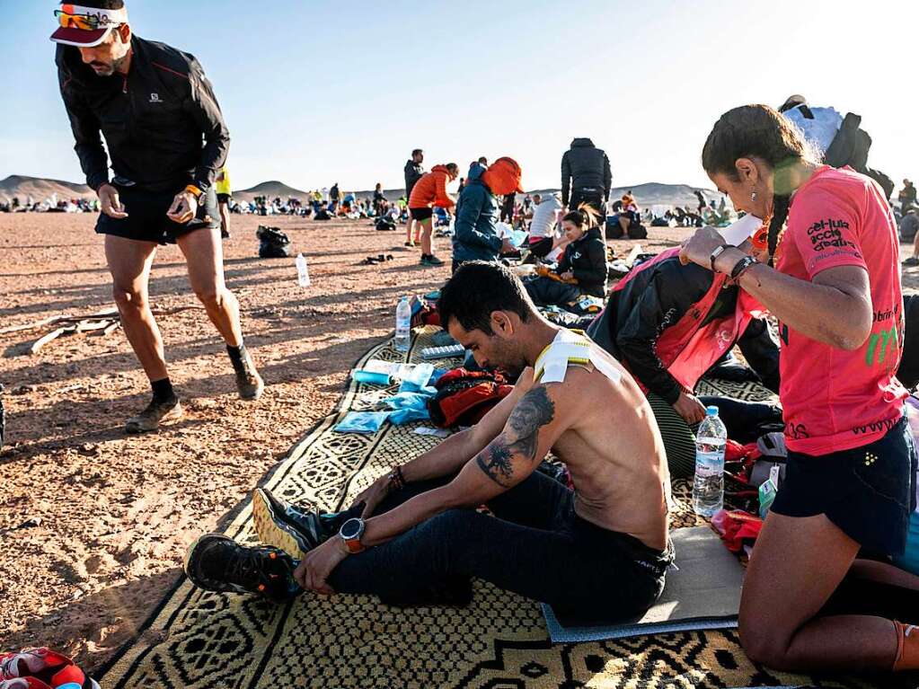 Auf 250 Kilometern fhrt der Ultra-Marathon durch die Wste.