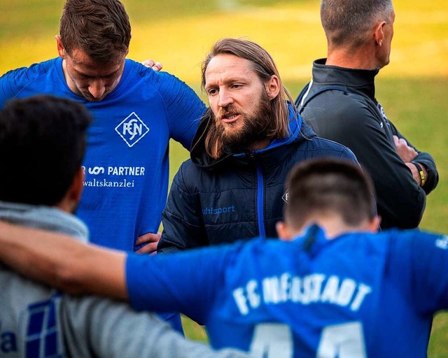 Trainer Florian Heitzmann und  seine N...ut gemacht, nur  Tore gelangen nicht.   | Foto: Wolfgang Scheu