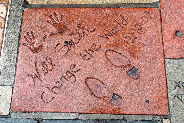 Will Smiths Hand- und Fuabdrcke auf Hollywoods Boulevard der Stars  | Foto: ROBYN BECK (AFP)