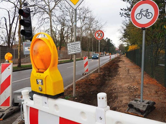 Nur noch ein paar Sgespne sind am Bo...tanen standen und eine Allee bildeten.  | Foto: Herbert Frey