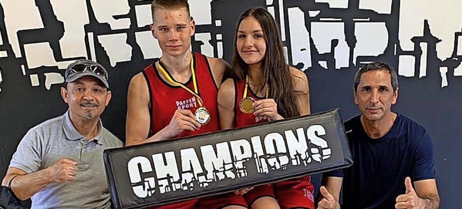 <BZ-FotoAnlauf>Boxclub: </BZ-FotoAnlau...rfolgreichen Meisterschaft (von links)  | Foto: Boxclub Müllheim