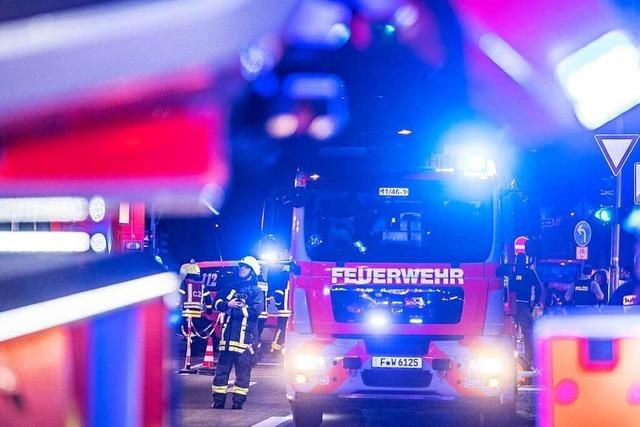 Grnflche bei Schweigmatt geriet in den Nachtstunden in Brand