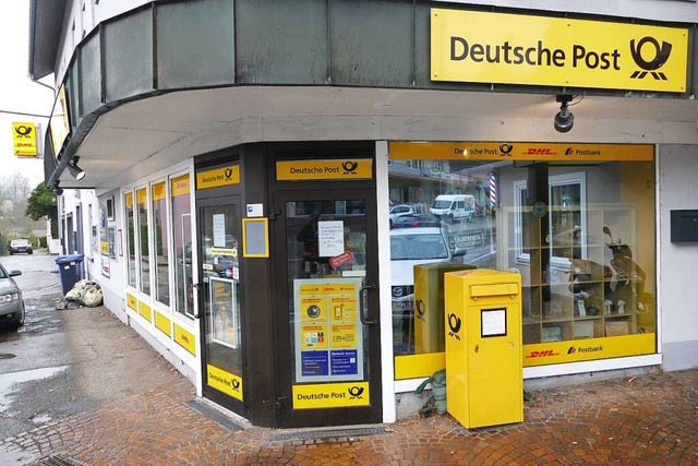 Die Postfiliale in Laufenburg schliet...maliges Brillengeschft) eingerichtet.  | Foto: Martin Kpfer