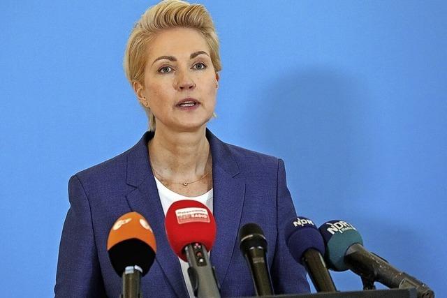 Manuela Schwesig im rauen Gegenwind