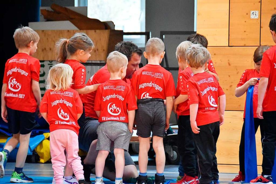 Kinder ab drei Jahren trainieren das Ringen beim SV Eschbach.  | Foto: Maximilian Sepp
