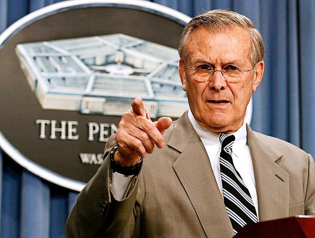 US-Verteidigungsminister Donald Rumsfeld.  | Foto: Frazza