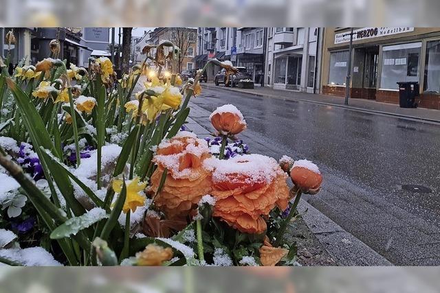 Verschneiter Beginn des April