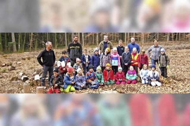 Waldaktionswoche der Grundschule Birkendorf mit Forstexperten