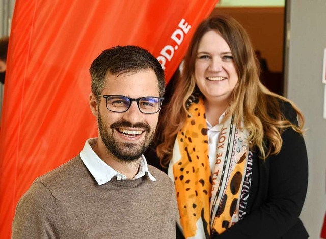 Julien Bender und  Viviane Sigg bleiben das Fhrungsduo des Kreisverbands.  | Foto: Rita Eggstein