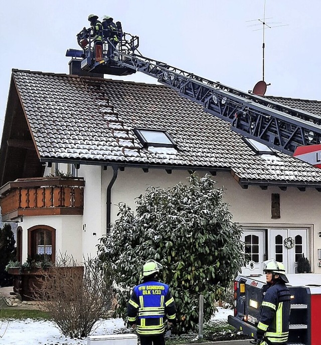 Zu einem Kaminbrand in Gndelwangen rckte die Feuerwehr am Wochenende aus.   | Foto: Olaf Thor