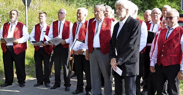 Auftritte der Chorgemeinschaft waren i...ugunglck in Rheinweiler im Juli 2021.  | Foto: Jutta Schtz