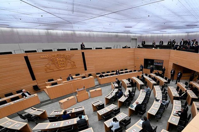 Der baden-wrttembergische Landtag in Stuttgart  | Foto: Uli Deck (dpa)