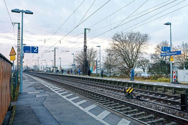 Wegen Gleisbauarbeiten verkehrt am Woc... Bahn zwischen Ringsheim und Freiburg.  | Foto: Martin Wendel