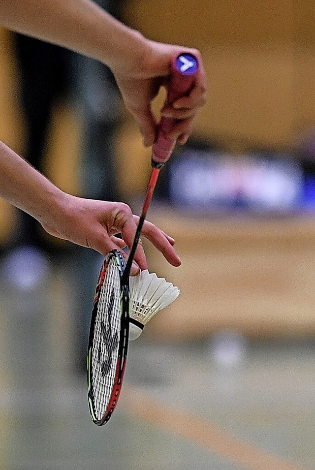 Spannendes Spiel mit Federball und Schlger  | Foto: Patrick Seeger