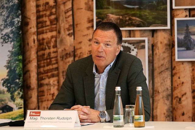 Thorsten Rudolph beim Pressegesprch  | Foto: Joachim Hahne
