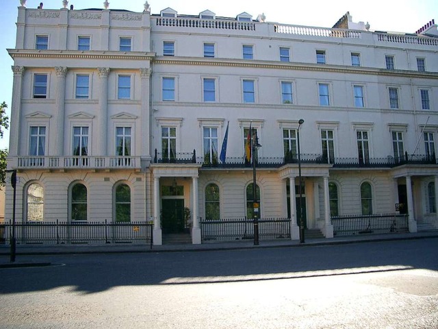 Die deutsche Botschaft in London. Bots... England befinden und Hilfe bentigen.  | Foto: wikipedia