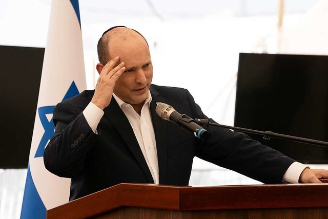 Der israelische Premierminister Naftali Bennett  | Foto: Maya Alleruzzo (dpa)