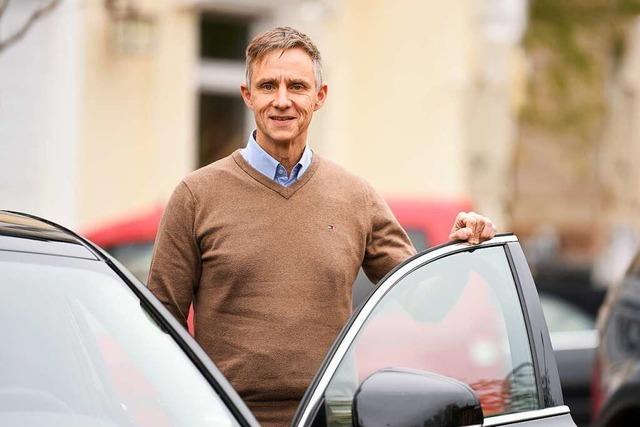 Jochen Endriß ist seit 25 Jahren Taxiunternehmer in Freiburg