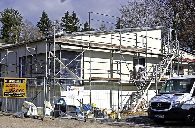 Der Anbau an den Kindergarten Purzelba...beiten und die Auenanlagen vergeben.   | Foto: suedkurier