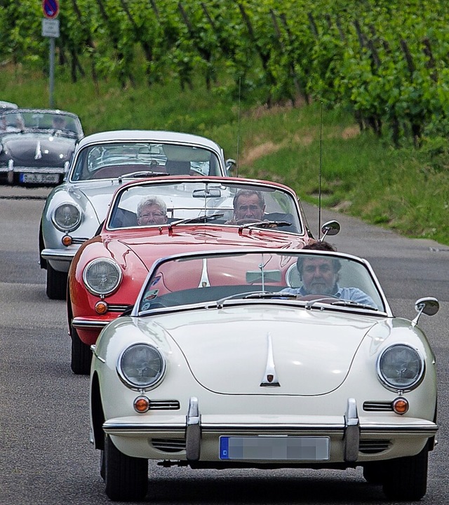 Beliebte Oldtimer: Ein Porsche-356-Stammtisch 2018 bei Stuttgart auf Tour  | Foto: Christoph Schmidt