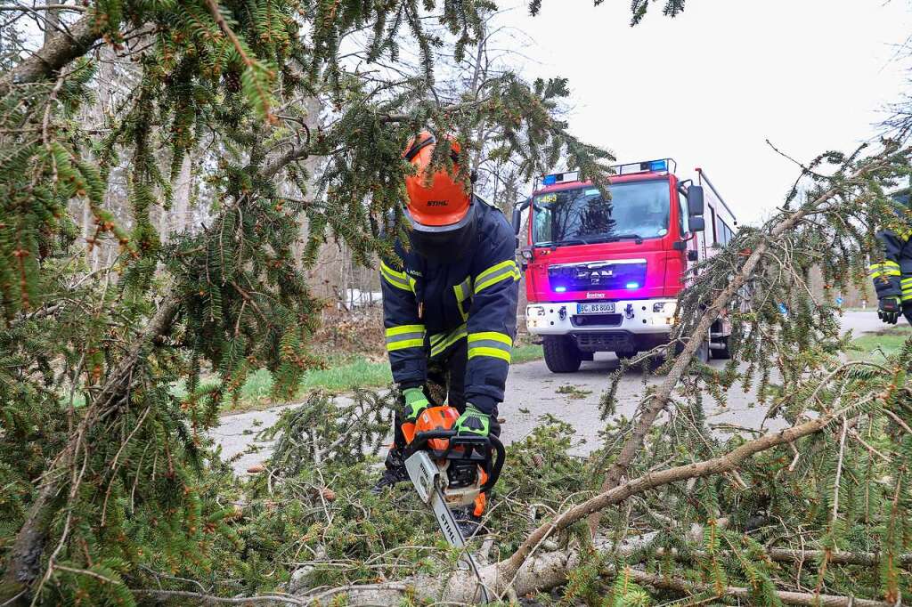 This is how the storm “Nasim” raged in southern Baden – Breisgau-Hochschwarzwald district