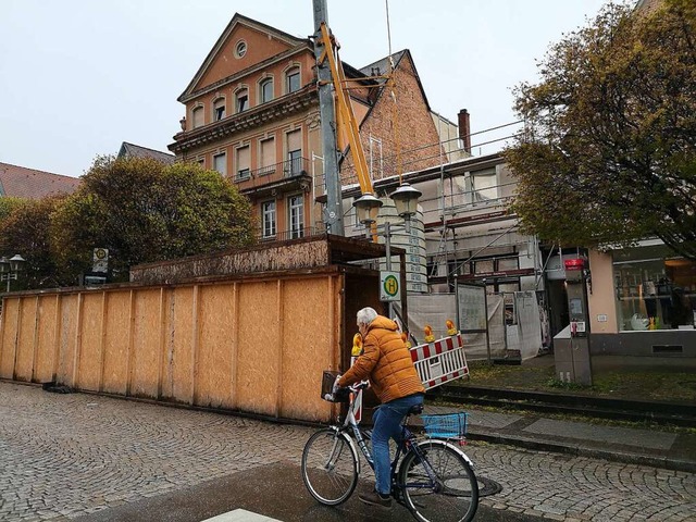 Seit drei Jahren das gleiche Bild in d...Baustelle fertig ist? Schwer zu sagen.  | Foto: Ralf Burgmaier