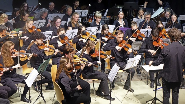 Eine mitreiende Klangflle und dynami...onzert im Rheinfelder Brgersaal vor.   | Foto: Roswitha Frey