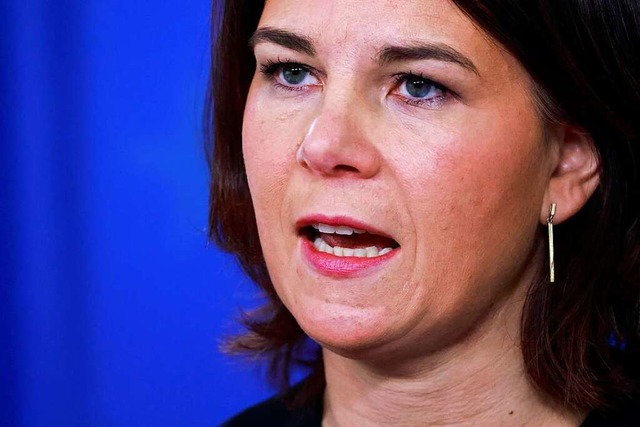 Es sei keine Zeit fr Ausreden, so Bundesauenministerin Annalena Baerbock.  | Foto: Hannibal Hanschke (dpa)