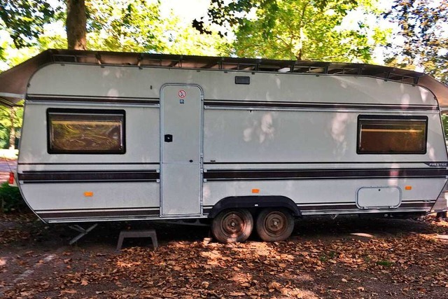 Abgestellte Wohnwagen sorgen fr Disku...oto zeigt ein Caravan bei Emmendingen.  | Foto: Anselm Buhoff