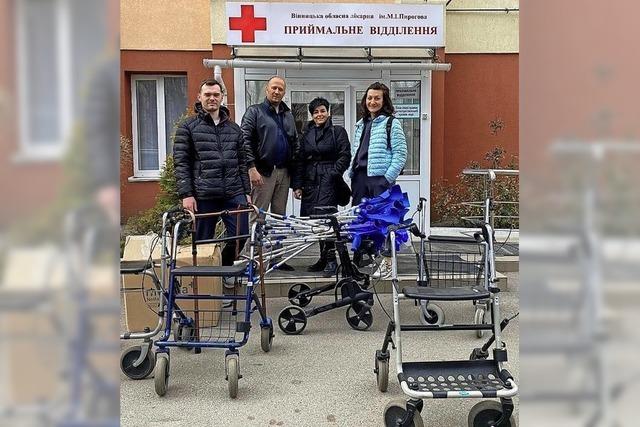 Hilfsgter aus Wehr kommen in der Ukraine an
