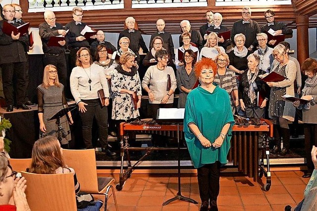 Beim letzten gemeinsamen Konzert der C...terfhrung des Gesangvereins Langenau.  | Foto: Edgar Steinfelder