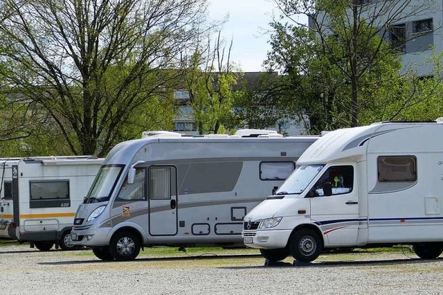 Am Montag war noch Platz auf dem Wohnmobilstellplatz in Bad Sckingen.  | Foto: Christoph Giese