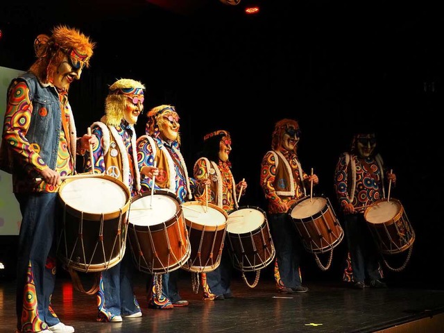 Fasnacht im April gab es beim &#8222;M...m mit  den Tambouren aus Ryburg-Mhlin  | Foto: Boris Burkhardt