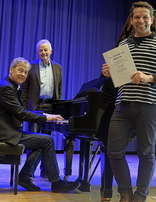 Erwecken die erste Trompeter-Oper im B...el-Freunden und Erzhler Juri Tetzlaff  | Foto: Roswitha Frey