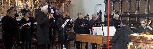 Der Kirchenchor und Instrumentalisten ...tag gemeinsam in St. Martin in Riegel.  | Foto: Ilona Huege