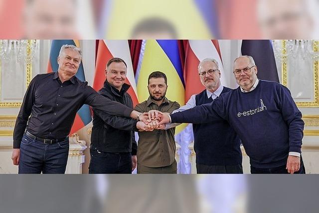 Vier Prsidenten auf Besuch in Kiew